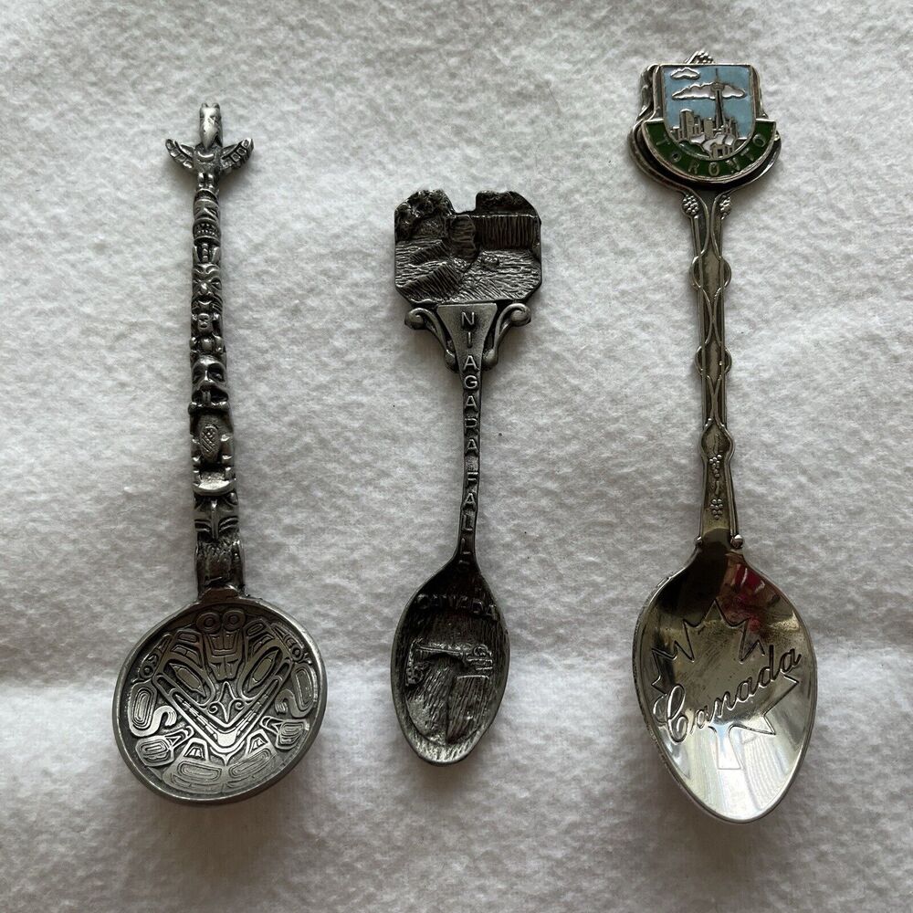 Collectible Spoon from Canada Boma, Niagara Falls & Toronto, Silver P and Pewter